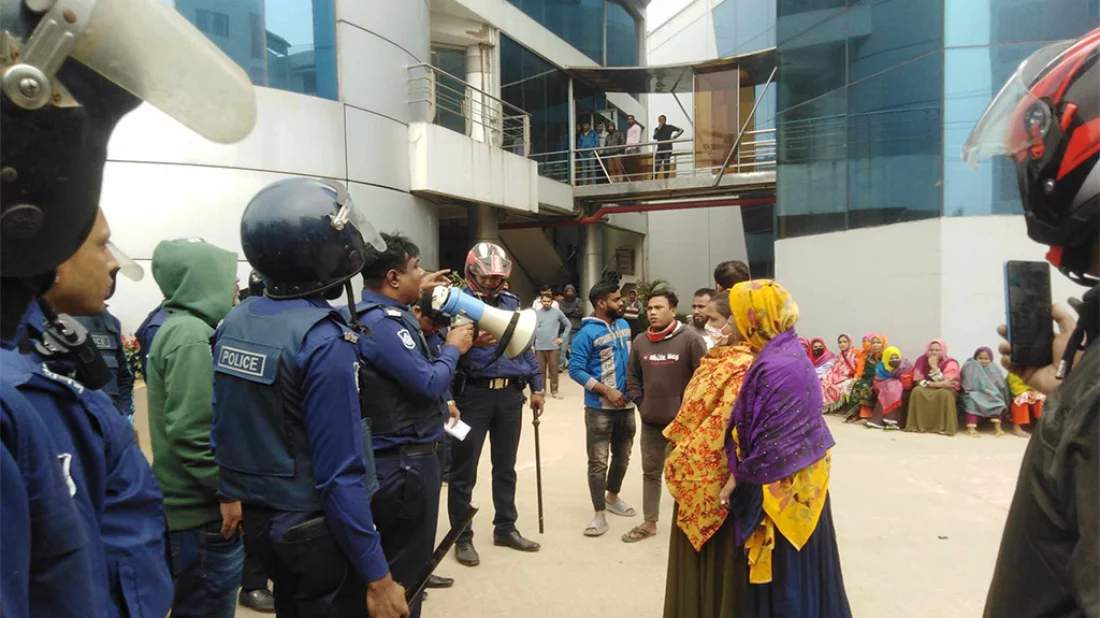 RMG Workers Protest Lay-offs In Savar - RMG Bangladesh